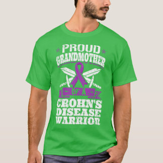 Proud Grandmor of a Crohns Disease Warrior Awar T Shirt
