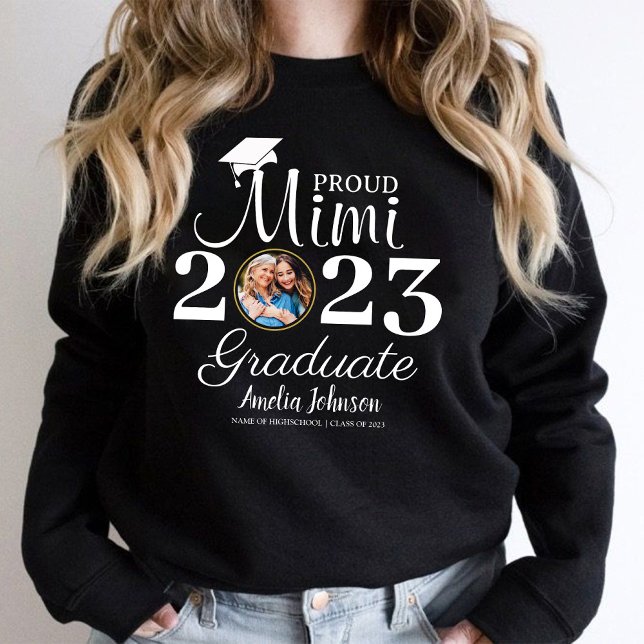 Proud Grandmor of the Student | Mimi 1 Photo T Shirt (Proud Grandmother of the Graduate)