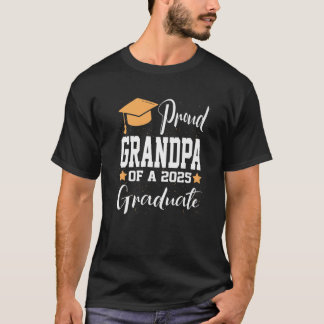 Proud Grandpa A Class of 2025 Student Dinosaur Gr T Shirt
