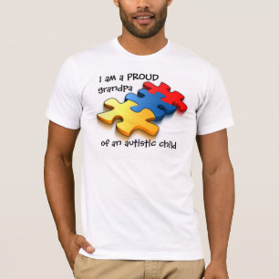 Proud Grandpa Autistic Child Tee Shirt