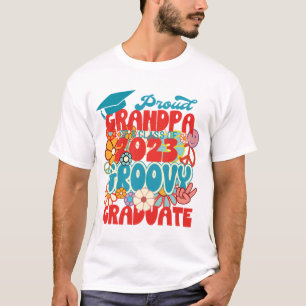 Proud GRANDPA av klass 2023 Student Retro T Shirt