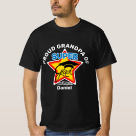 PROUD GRANDPA AV Toppen Grad-On-Mörk-redigerbar te T Shirt