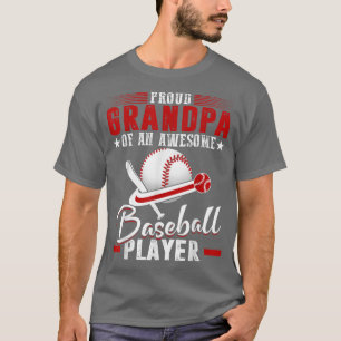 Proud Grandpa, Baseball Player Grandfather T Shirt