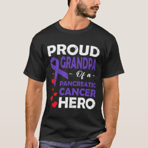 Proud Grandpa, en pankreascancer Hero Warrior T Shirt