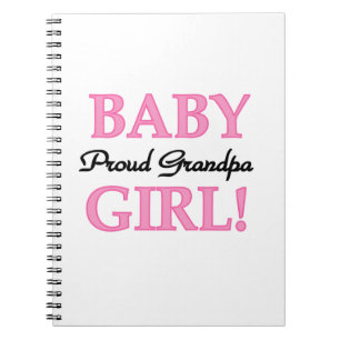 Proud Grandpa Flicka Gifts Anteckningsbok Med Spiral