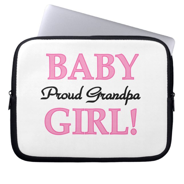 Proud Grandpa Flicka Gifts Laptop Sleeve (Framsidan)