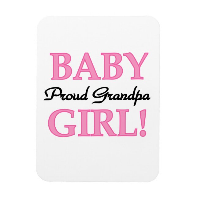 Proud Grandpa Flicka Gifts Magnet (Vertikal)