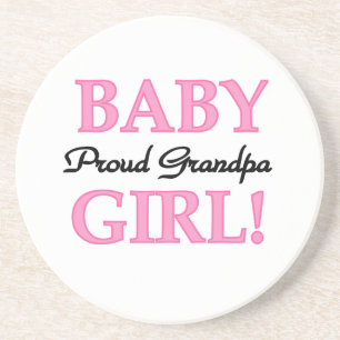 Proud Grandpa Flicka Gifts Underlägg Sandsten
