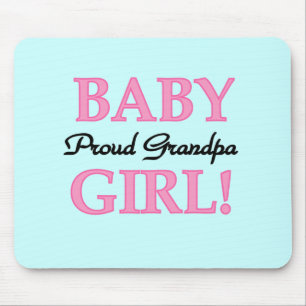 Proud Grandpa Flicka T-shirts och Gifts Musmatta
