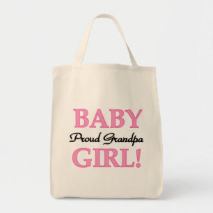 Proud Grandpa Flicka T-shirts och Gifts Tygkasse