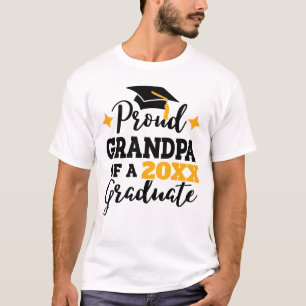 Proud Grandpa från 2022 student svart guld T Shirt