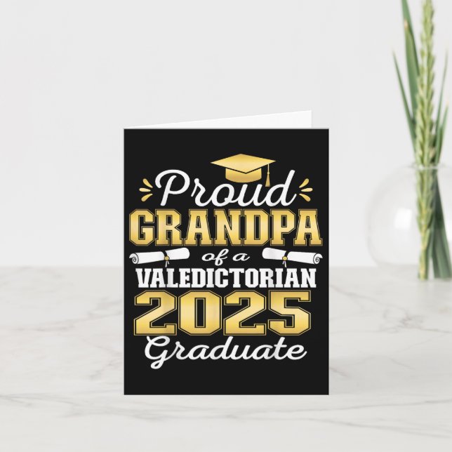 Proud Grandpa från 2025 Valediktorian Student 25 Kort (Framsida)