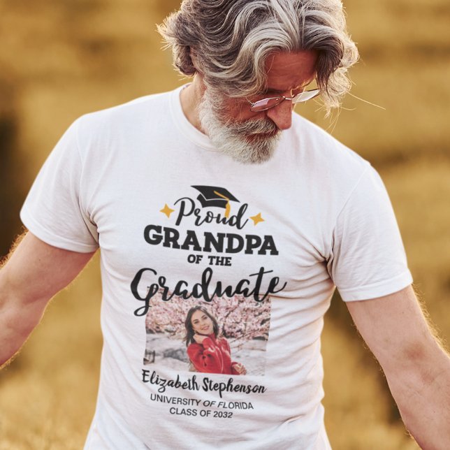 Proud Grandpa från fotot av namn T-Shirt från stud (Skapare uppladdad)
