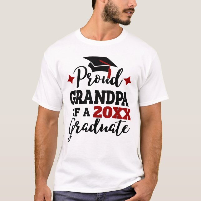 Proud Grandpa med 2022 student svart tak T Shirt (Framsida)