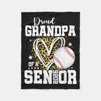 Proud Grandpa Of A 2026 Senior Baseball Graduation Fleecefilt