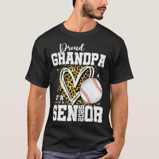 Proud Grandpa Of A 2026 Senior Baseball Graduation T Shirt