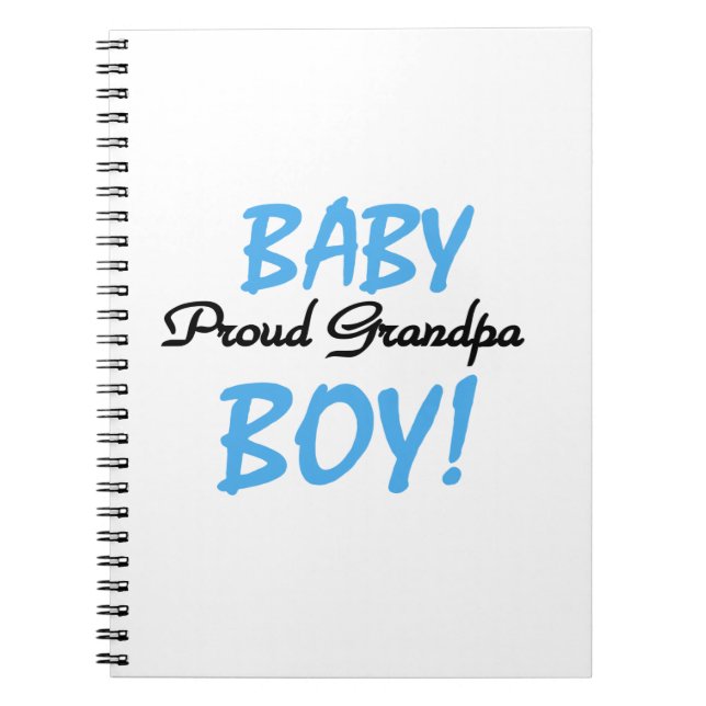 Proud Grandpa Pojke T-shirts och Gifts Anteckningsbok (Framsidan)