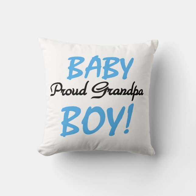 Proud Grandpa Pojke T-shirts och Gifts Kudde (Framsida)