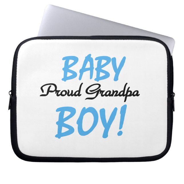 Proud Grandpa Pojke T-shirts och Gifts Laptop Sleeve (Framsidan)