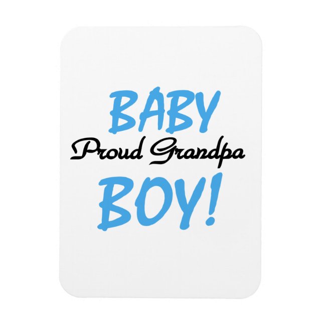 Proud Grandpa Pojke T-shirts och Gifts Magnet (Vertikal)