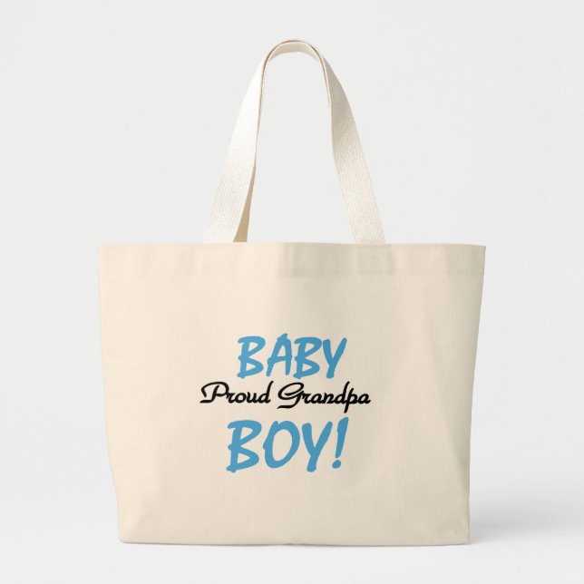 Proud Grandpa Pojke Tshirts och Gifts Jumbo Tygkasse (Framsidan)