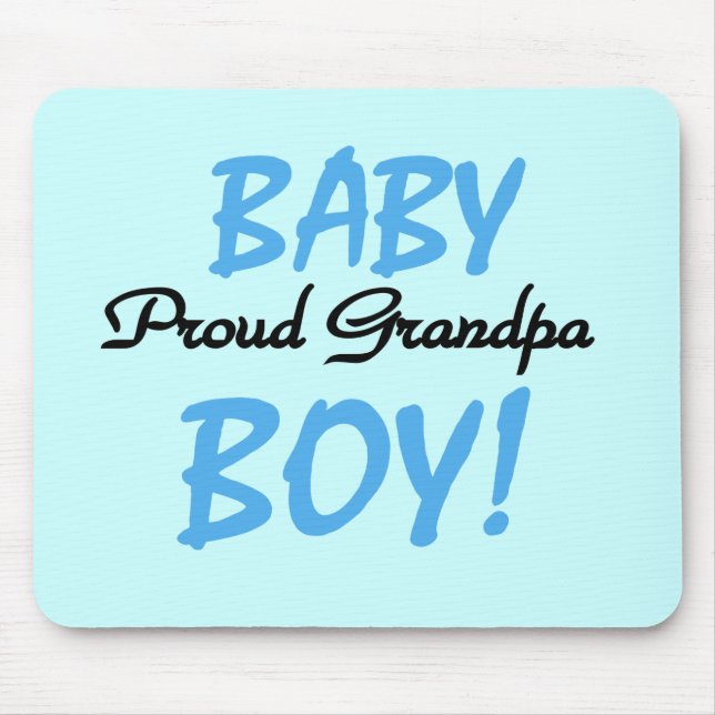 Proud Grandpa Pojke Tshirts och Gifts Musmatta (Framsidan)