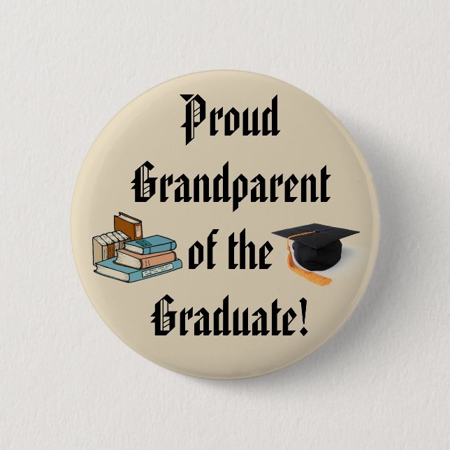 PROUD GRANDPARENT FÖR Knappen STUDENT Knapp (Framsida)