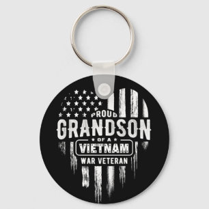 Proud Grandson Vietnam Vet Grandpa Veteran Nyckelring