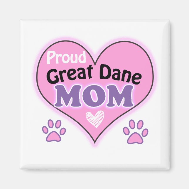 Proud Great dane Mamma Magnet (Framsidan)