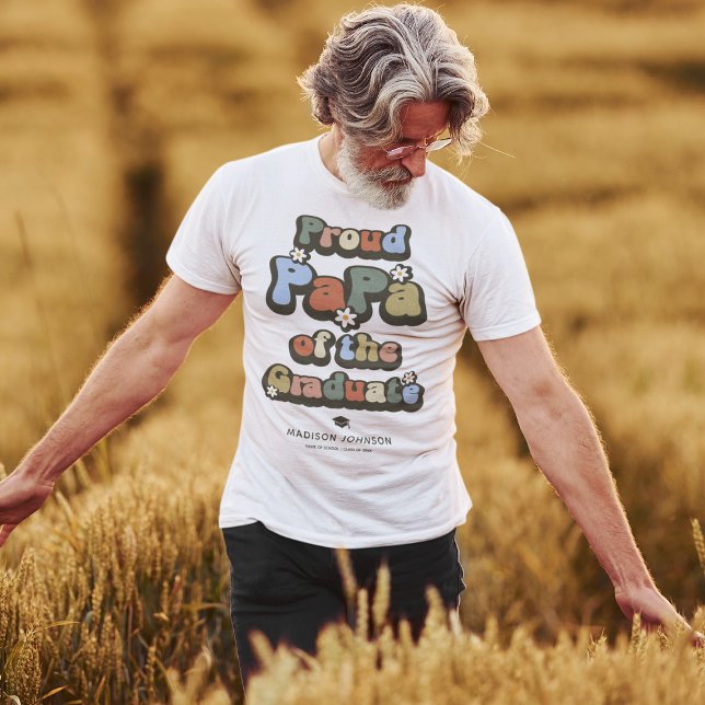 Proud Groovy Pappa vid Student T Shirt (Skapare uppladdad)