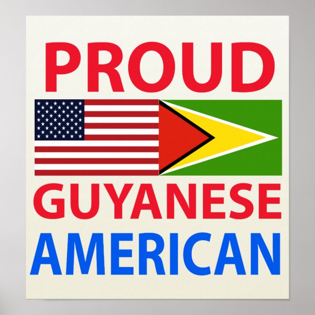 Proud Guyanese American Poster (Framsidan)