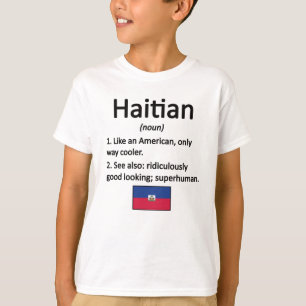 Proud Haitian Roots Haiti Flagga Haitis kulturarv T Shirt
