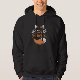 Proud Hårig Fandom Cosplay Animal Lover Hårig Fu Hoodie