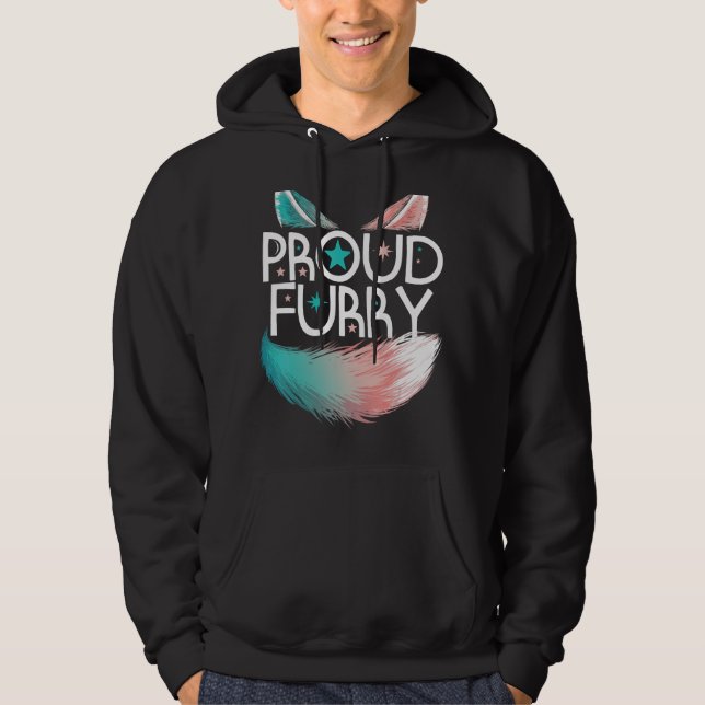 Proud Hårig Fandom Cosplay Animal Lover Hårig Fu Hoodie (Framsida)