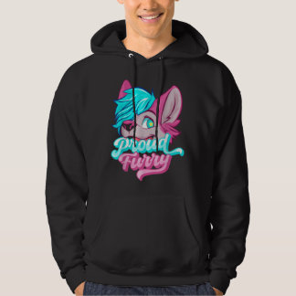 Proud Hårig från Hårig Svan Öron Hårig Person Hoodie