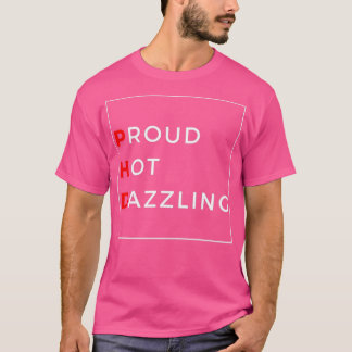 Proud Hett Dazzling Minimal BlackRed T Shirt