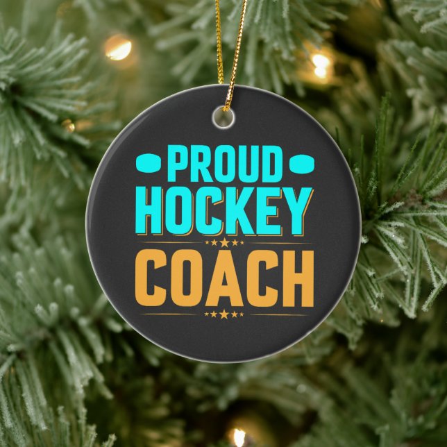 Proud Hockey Coach Julgransprydnad Keramik (Träd)