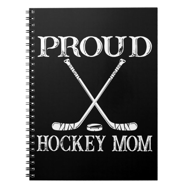 Proud Hockey Mamma Anteckningsbok (Framsidan)