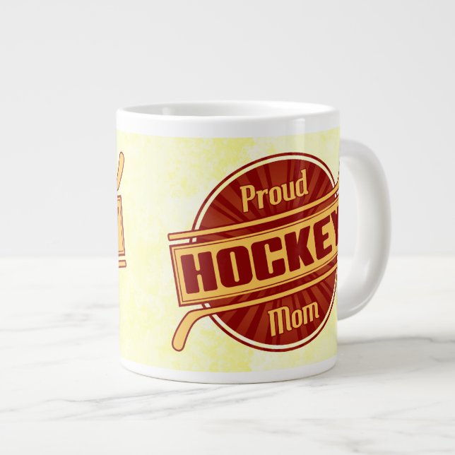 Proud Hockey Mamma-kaffe Mugg Tea Kopp Jumbo Mugg (Framsida höger)
