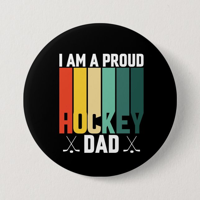 Proud Hockey Pappa Knapp (Framsida)