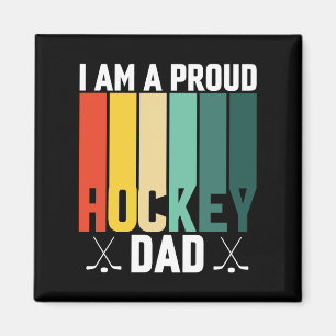 Proud Hockey Pappa Magnet