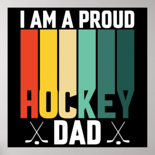 Proud Hockey Pappa Poster