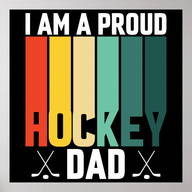 Proud Hockey Pappa Poster (Framsidan)