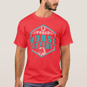 Proud Horse Epert Riding Equestrian Älskare Rider T Shirt