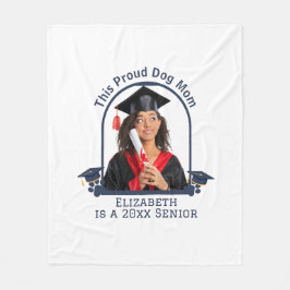 Proud Hund är en Senior - Anpassningsbar Studenten Fleecefilt