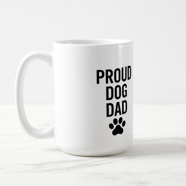 Proud Hund Pappa - Ljuny Djurälskare Gift för mana Kaffemugg (Vänster)