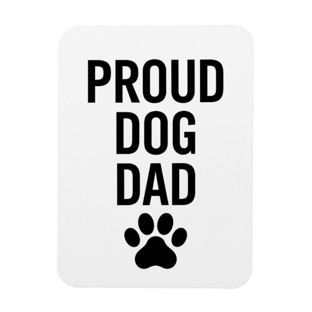 Proud Hund Pappa - Ljuny Djurälskare Gift för mana Magnet (Vertikal)