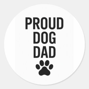 Proud Hund Pappa - Ljuny Djurälskare Gift för mana Runt Klistermärke