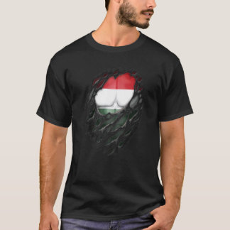 Proud Hungarian Roots Heritage Torn Ripped Hungary T Shirt