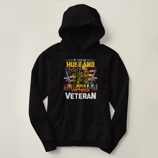 Proud HUSBAND Of A Vietnam Veteran Vietnam War Vet T Shirt (Design framsida)